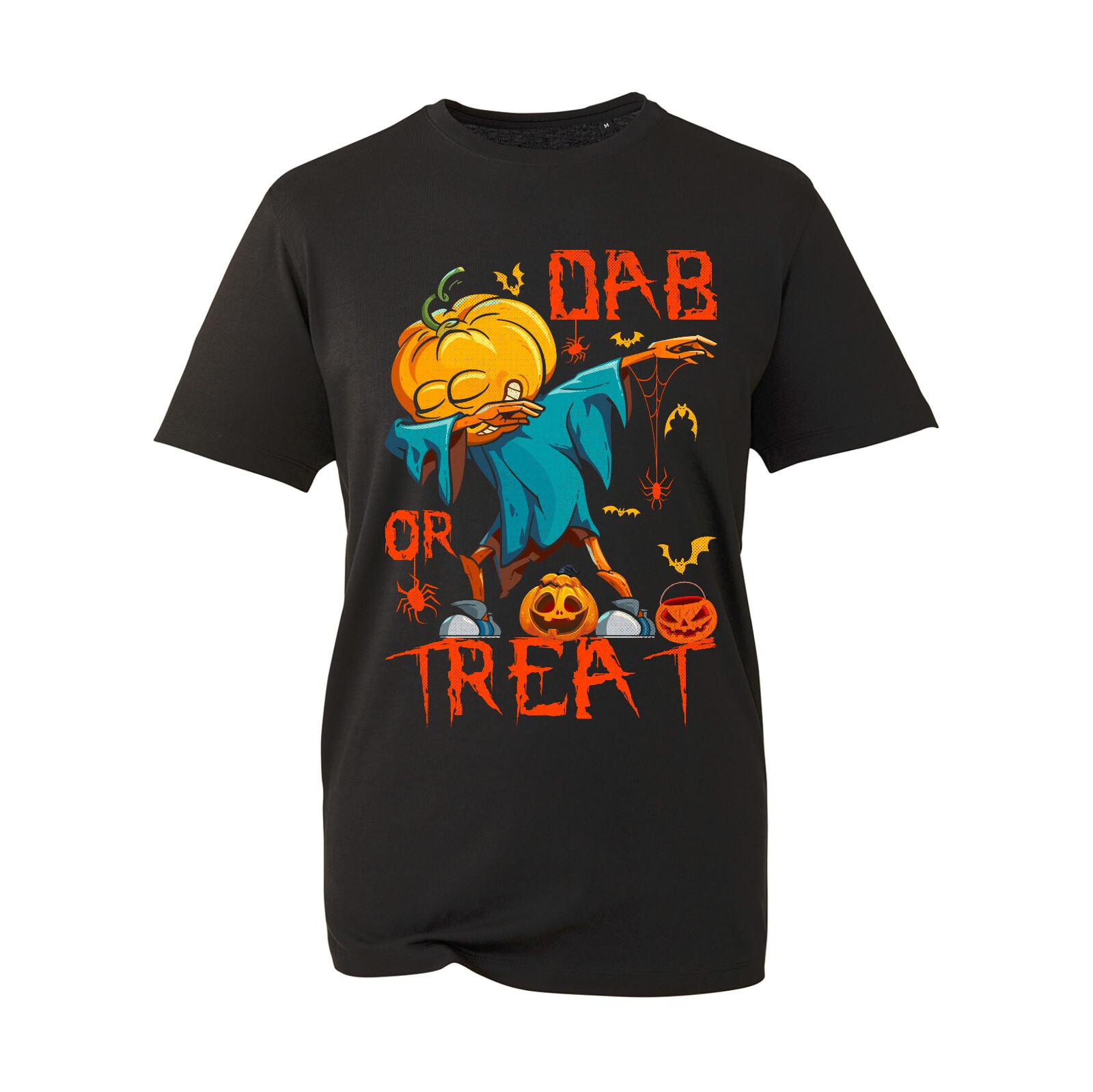 Dab Or Treat Pumpkin Dance Halloween T-Shirt Horror Novelty tee Evil Comic Gift M