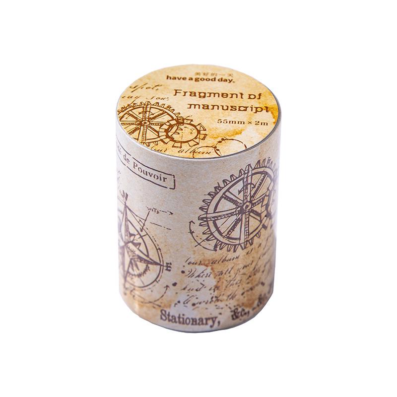 Beautiful Day Retro Manuscript Tape: Journal Decoration Stickers