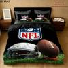 National Football League Muster Bettwäsche Steppdecken-Set Bettdeckenbezug Kissenbezug Heimdekoration Geburtstagsgeschenk (1 * Bettbezug + 2 * Kissenbezug ohne Füllung)