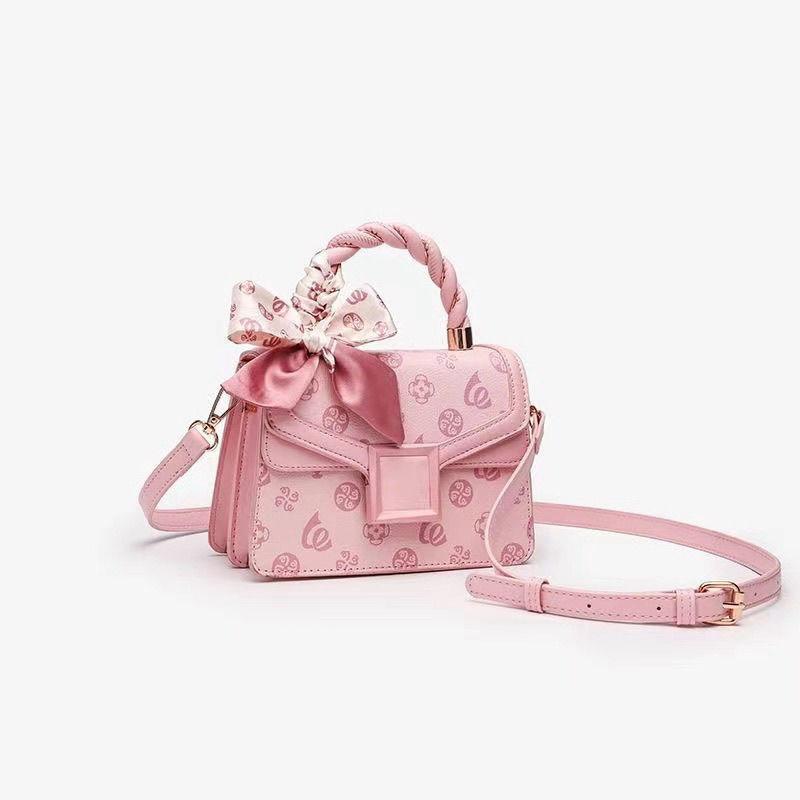 Valentine's Day girls pink bag premium niche bag new texture messenger bag