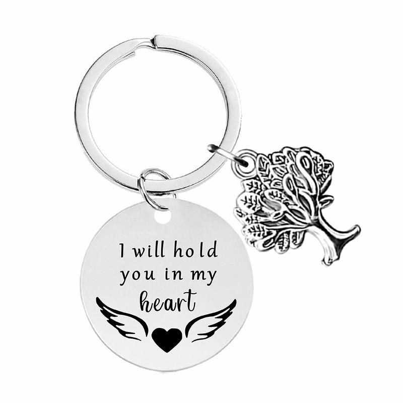 Gift Christmas Gift Stainless Steel Keychain Stainless Steel Keychain for Mothers Day and Fathers Day Backpack Bag Pendant