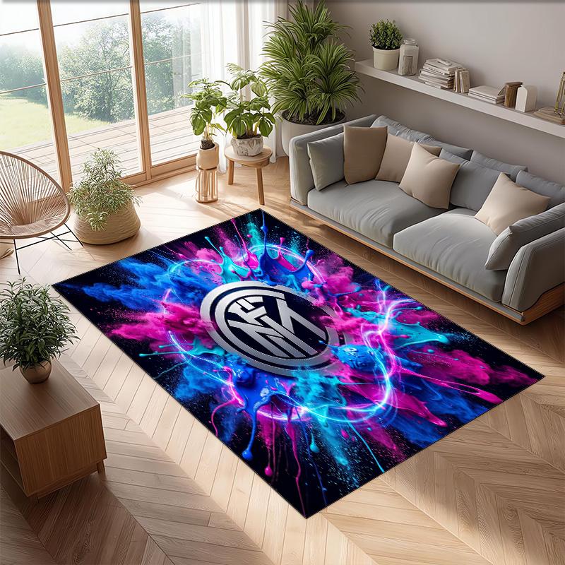 Borussia Dortmund Printed Flannel Area Rug Non Slip Soft Polyester Floor Carpet Indoor Decor Mat for Bedroom Living Room Sofa
