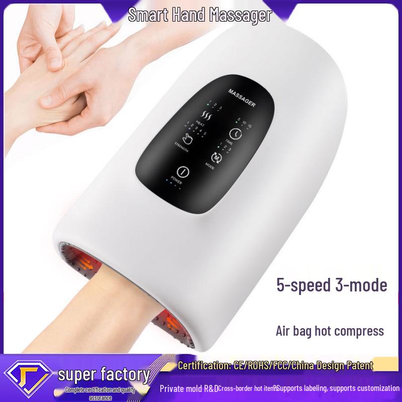 Smart Air Pressure Hand Massager with Heating and Acupoint Kneading