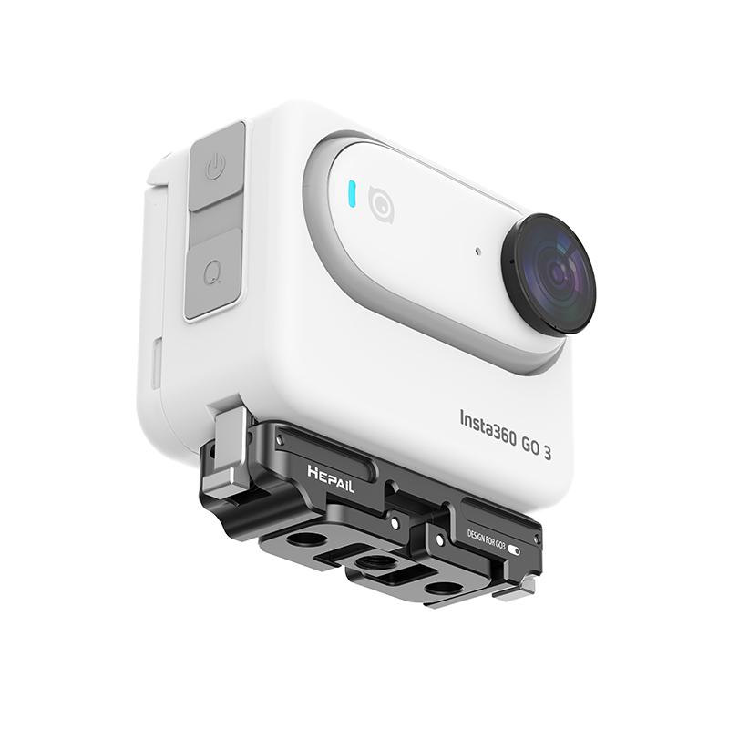 For Insta 360 Go 3 GO 3S Magnetic Quick Release Amount Adapter 1/4 Screw Two-jaw Connector Bracket Action Camera Accessories