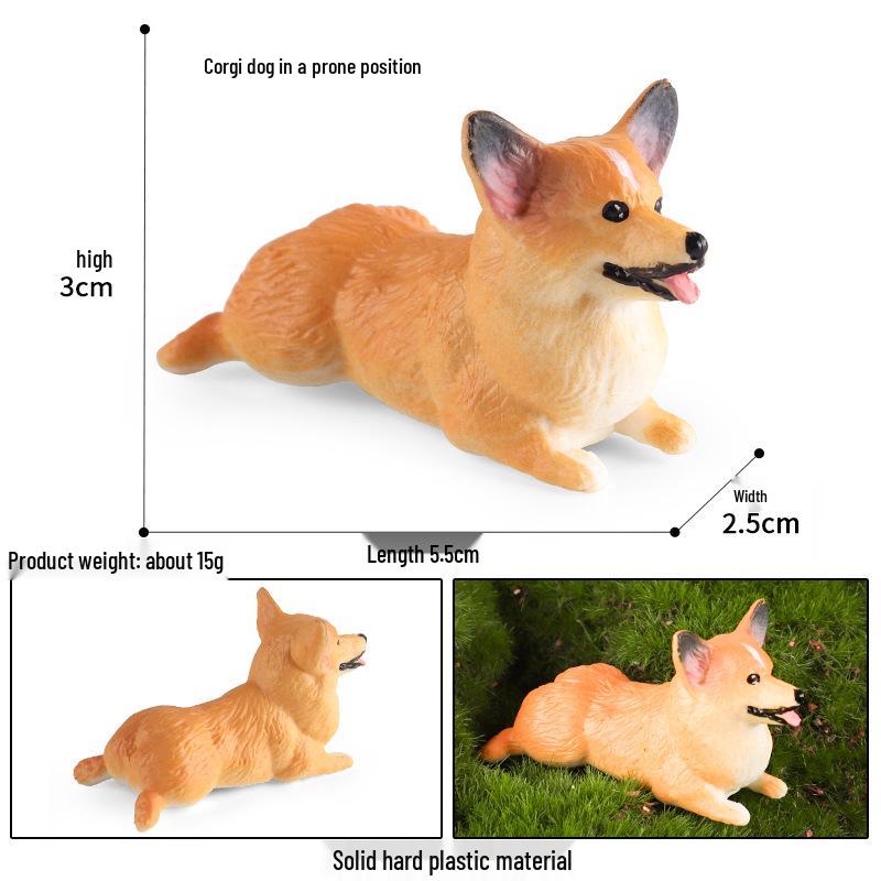 Solid Cute Animal Models: Squirrel, Shiba Inu, Teddy, Hamster, Panda, Flying Squirrel Car/Desktop Ornaments