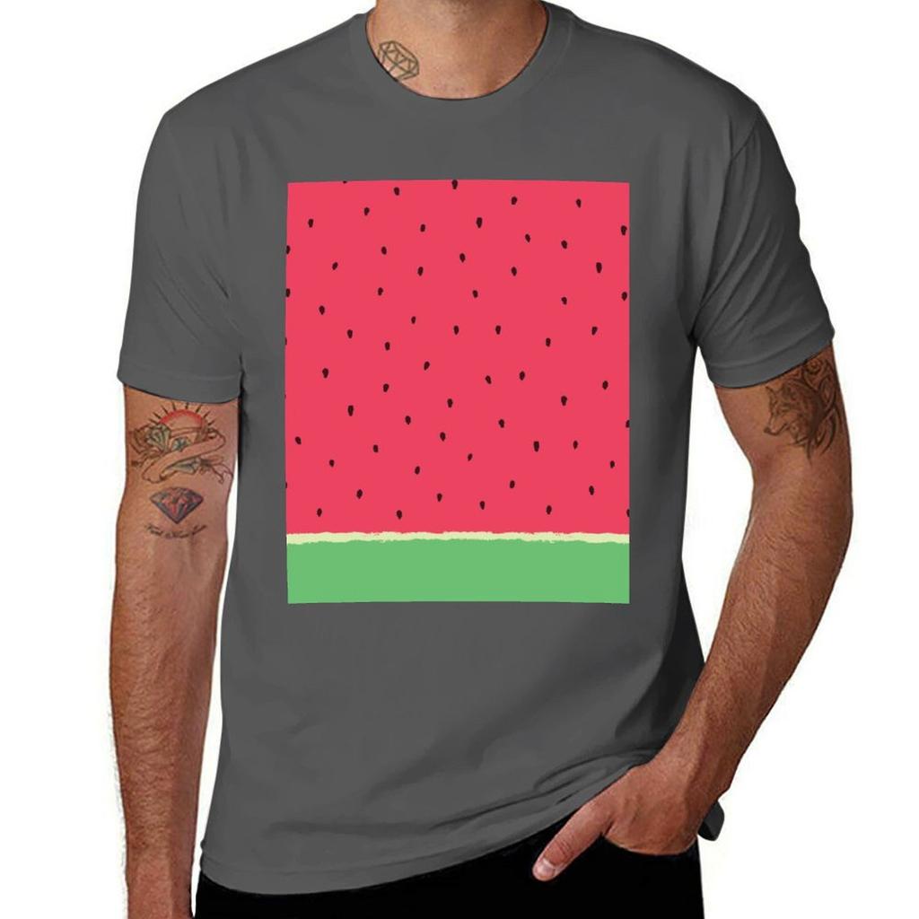 Watermelon Time Tshirt Relaxed Casual Short Sleeve Tee Tshirt