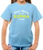 Don'T Worry It's a SOPHIA Thing Kids T-Shirt - Surname Custom Name Family