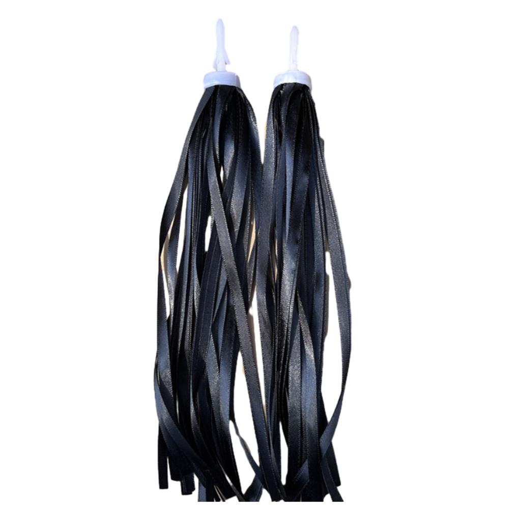 1 Par Barn Regnbåge Cykelband För Flickor Pojkar Babys Färgglada Cyklar Handtag Tofsband Lätt Att Fästa På Styret