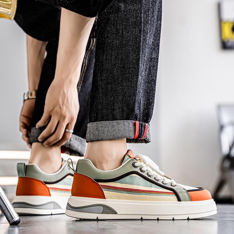 New Men's Classic Four Seasons Fashion Low Top Skateboarding Shoes Comfortable Soft Sole Sneakers