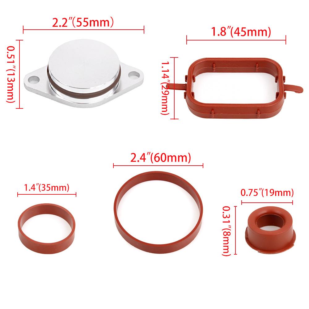 Swirl Flap Delete Kit with 33mm O-Rings for BMW 35 Series Diesel Engine