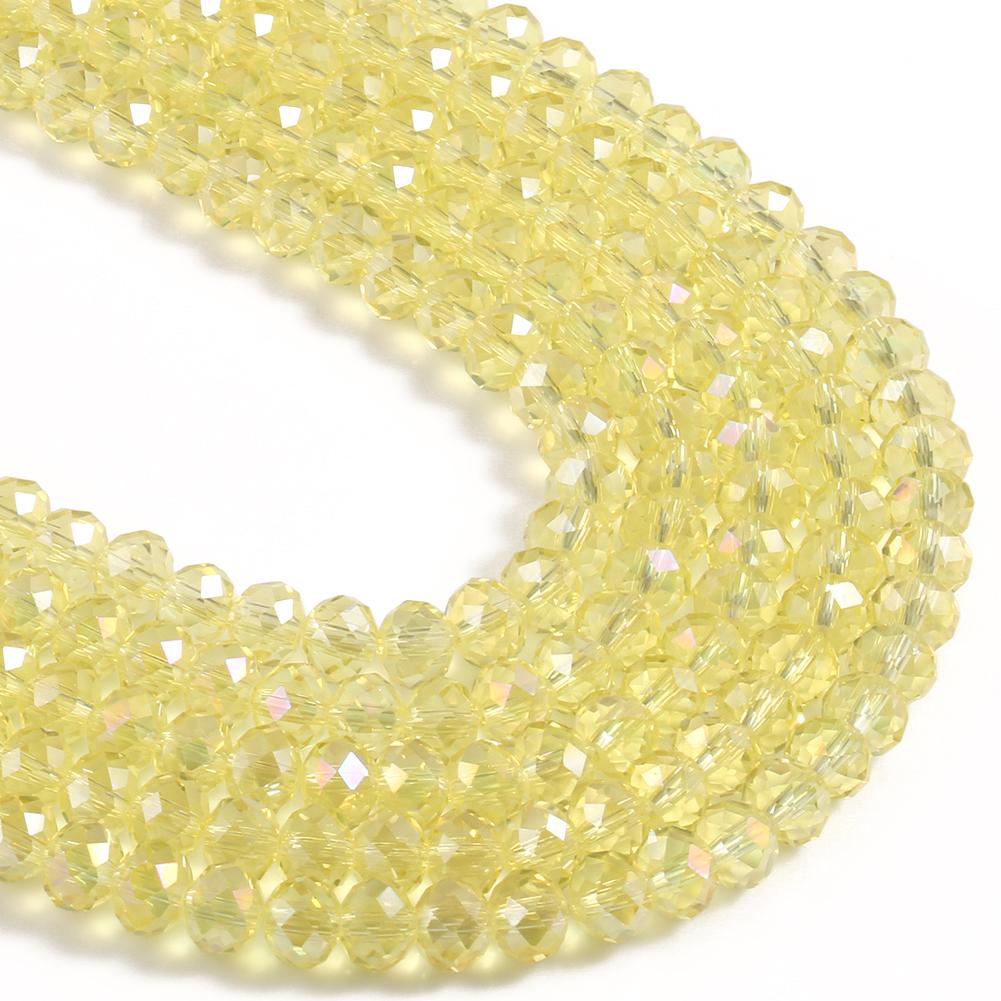 3 4 6 8mm Facettierte Rondelle Kristallglasperlen Österreich Kristall Abstandshalter Lose Perlen Für Schmuckherstellung DIY Armband Anhänger Zubehör
