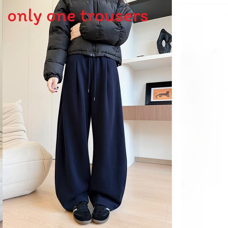 Girl High Waist Flared Pants With Cotton Polyester Fabric For Fall Winter Casual Wear