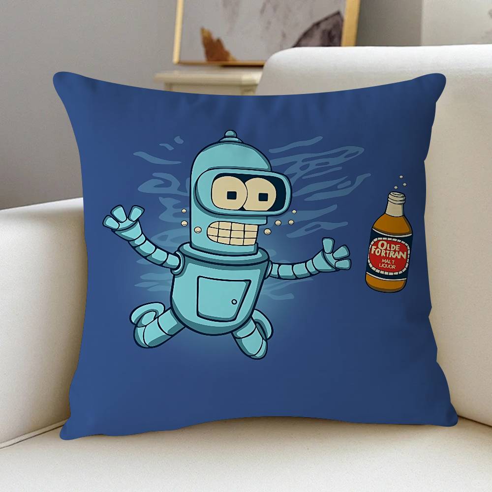 Cartoon Bender Pillow Gifts Home Office Furnishings Bedroom Sofa Car Cushion Cover Case 45x45cm