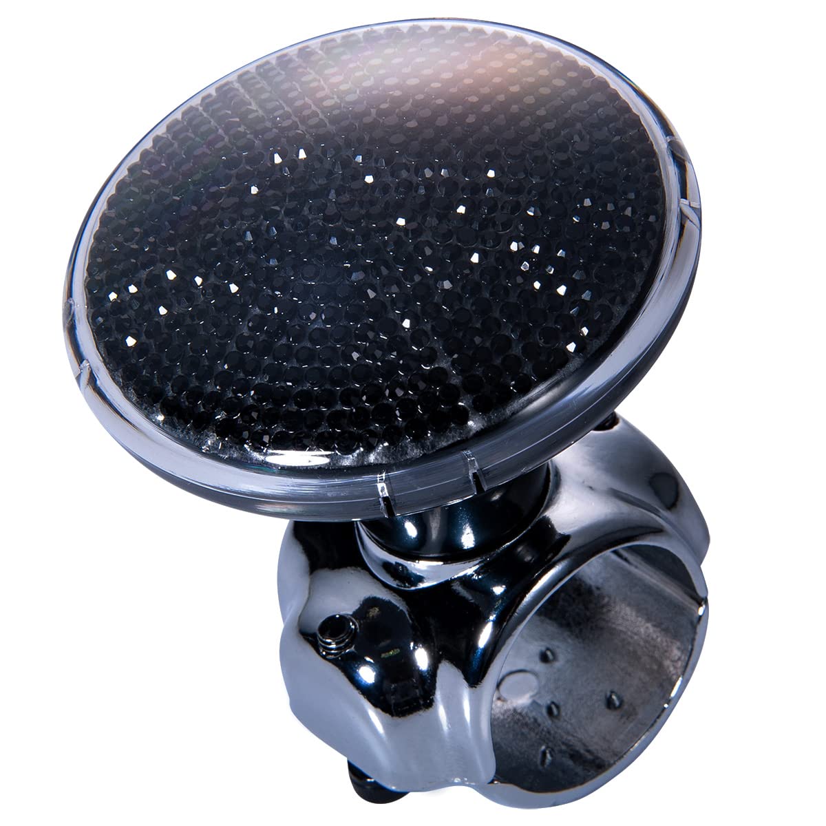 

Steering Wheel Spinner Crystal Decoration with Built-in Bearings (Black)