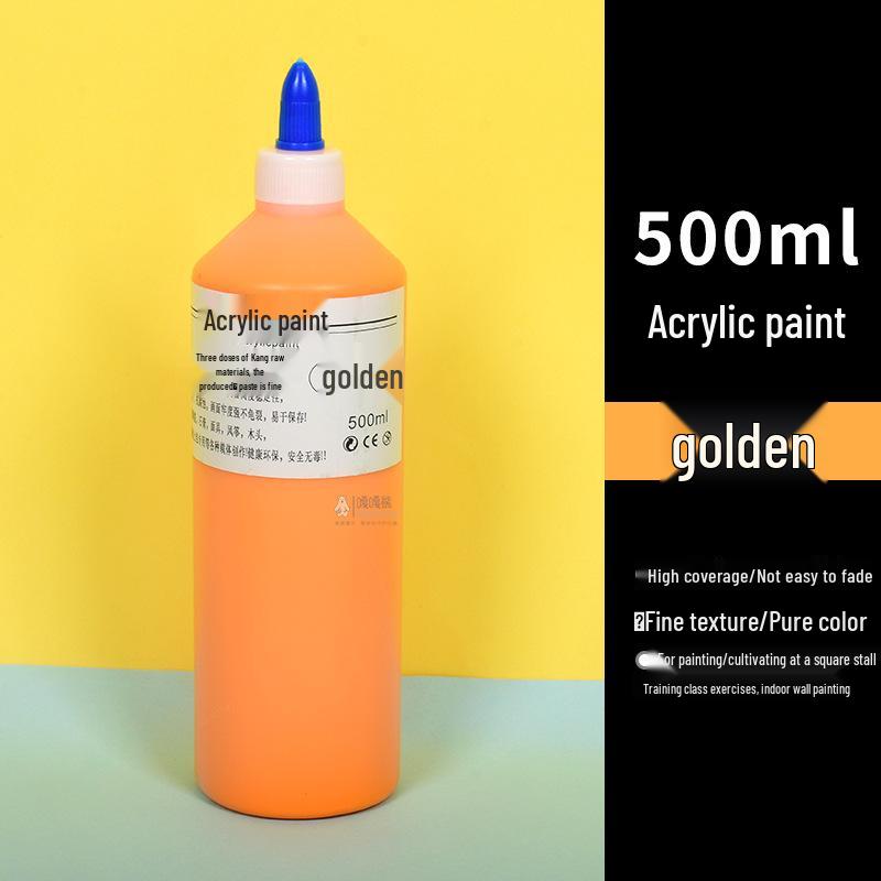 500ml Acrylic Paint for Children's Graffiti and Plaster Dolls - Ideal for Kindergarten Art Projects