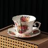 Tazze in Ceramica Stile Pastorale Europeo Tazza da Latte con Bordi Dorati Vintage Tazze da Caffè di Lusso Leggero Tazza da Colazione Articoli per Bevande da Cucina