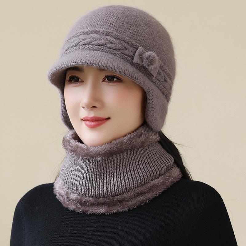 New Style Women Winter Hat Ear Protection Warm Suit Warm Hats for Female Casual Winter Knitted Cap