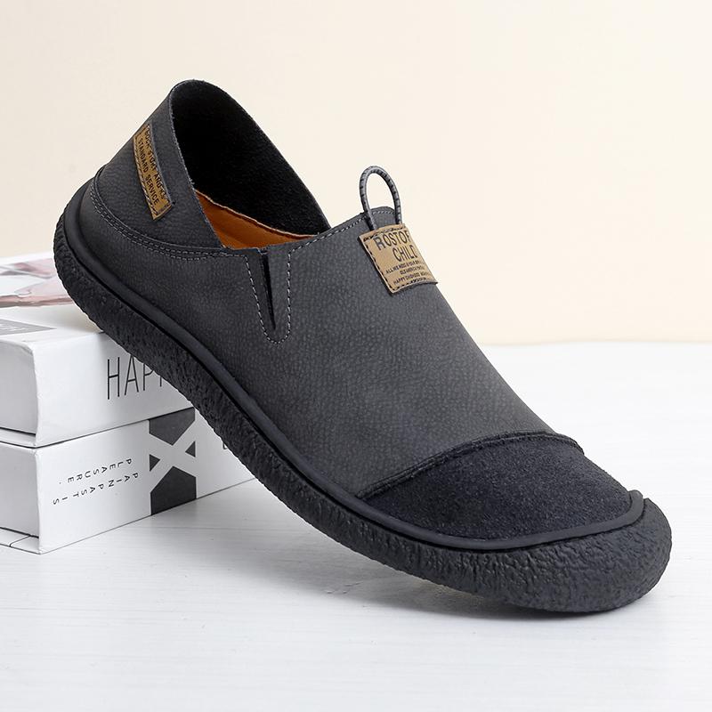 Herren Slipper Handgefertigt Lässige Lederschuhe Slip-on Fahrschuhe Mokassins
