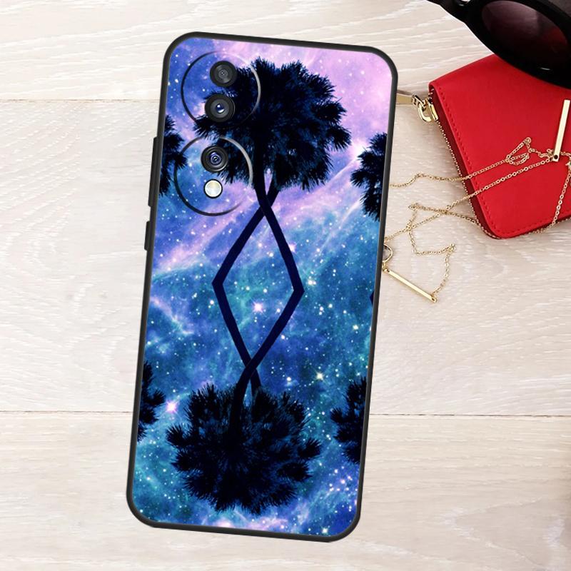 Stars Space Palm Trees Case For Honor Magic 8 5 6 7 Lite 50 70 90 200 400 Pro X8b X8c X9a X9b X9c X9d Win RT Cover
