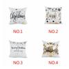 Christmas Letter Cover Pillow Case Sofa Car Square Home Office Soft Decor