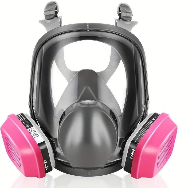 

Full face respirator gas mask: 6800 reusable mask with filter 60923&2097 dust mask anti fog organic vapor smoke spray paint
