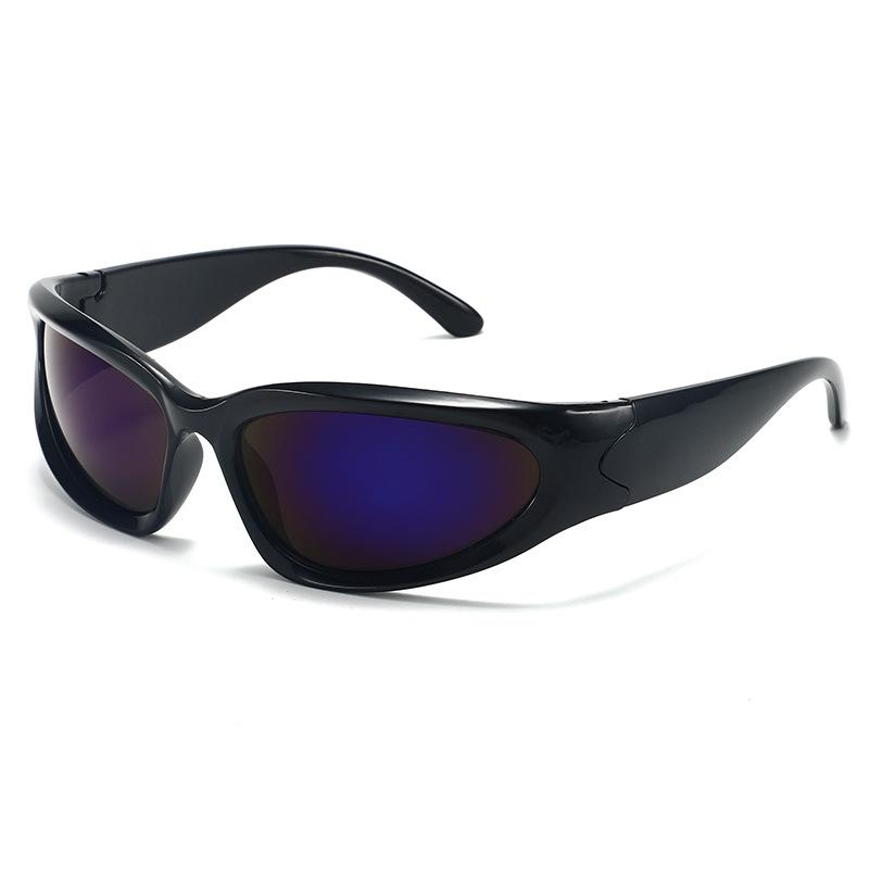 Okulary Techniczne Męskie i Damskie Okulary Sportowe Punkowe Gogle Kolorowe Pilotki