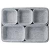 8Pcs Felt Sundries Sorting Box Portable Grey Storage Box Pen Holder Office