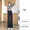 Women's Chiffon Wide-Leg Pants, Summer 2026: High-Waist, Lightweight Ice Silk, Sun-Protective, Casual Drape Style.