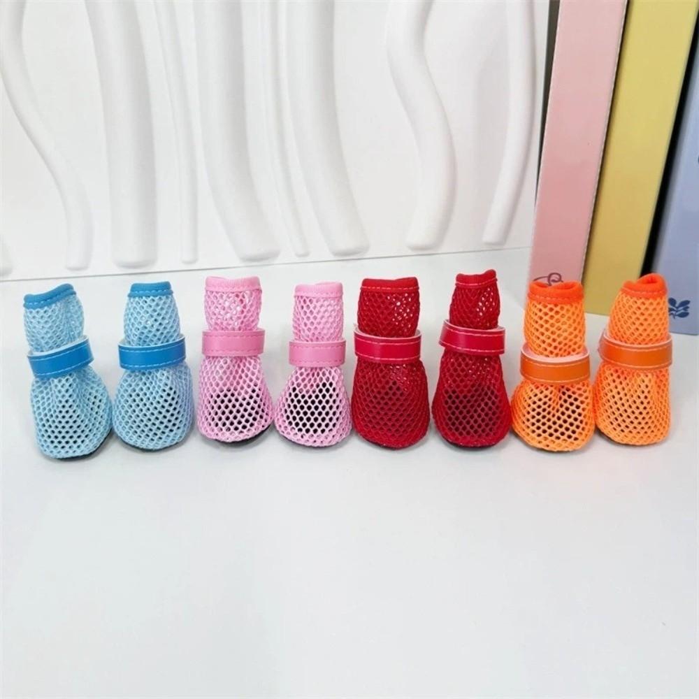 Soft Sole Dog Mesh Shoes Non-Slip Dog Shoe Cover Fashion Dog Net Shoes Paw Protection