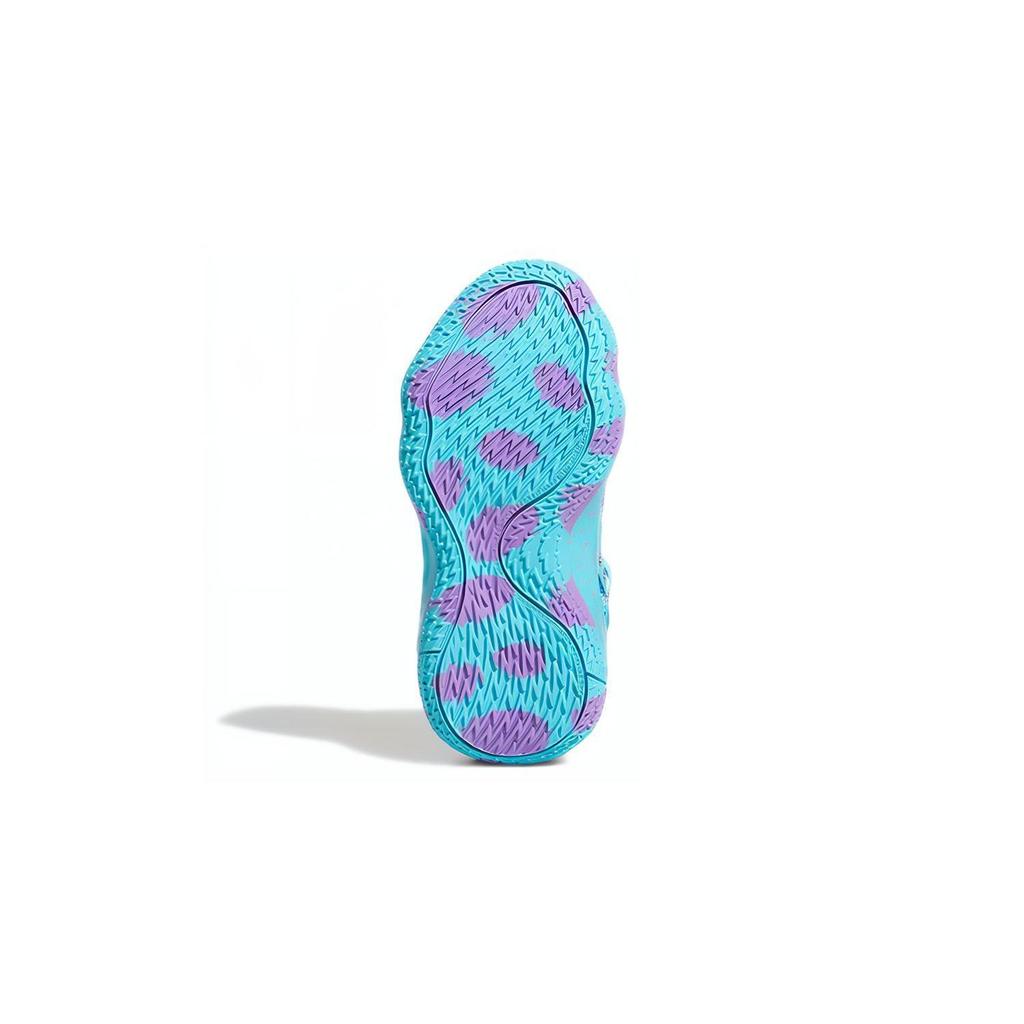 Monstruos inc. x adidas Dame 7 EXTPLY Zapatilla Infantil Sulley para Niños Azul Pulso-Aqua Sónico-Fucsia S28977
