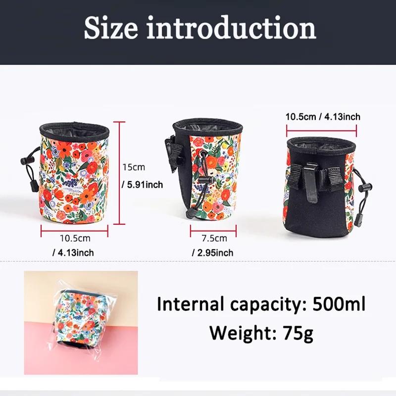 Pet Snack Bag Portable Dog Training Pocket Bag with 500ML Large Capacity