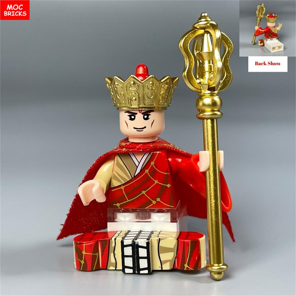 MOC Bausteine Buddhistische Serie Film Tempelszene Reise nach Westen Kultur Actionfigur Zubehör Bausteine Kinderspielzeug