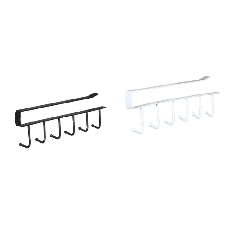 Multipurpose 6 Hook Kitchen Cup Holder Home Accessory for Cabinet and Wall Storage of Mugs and Daily Use Items