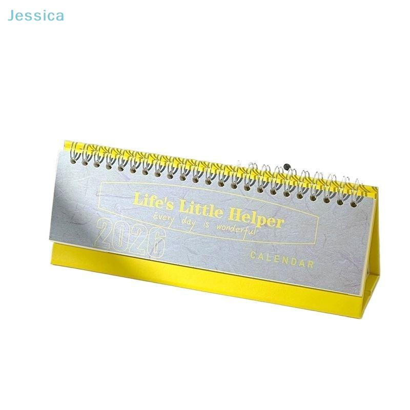 2026 Minimalist Mini English Desk Calendar Planner Office Desktop Ornament
