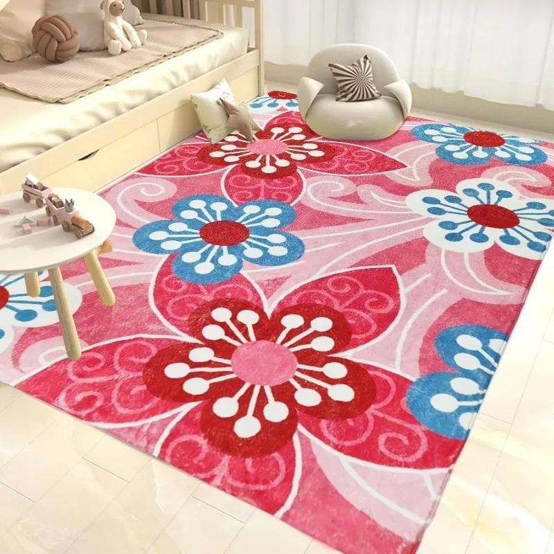Rainbow Rug Colorful Stripe Kids Rugs Super Soft Bedroom Bedside Floor Mat Home Decor Living Room Sofa Carpets Tapis