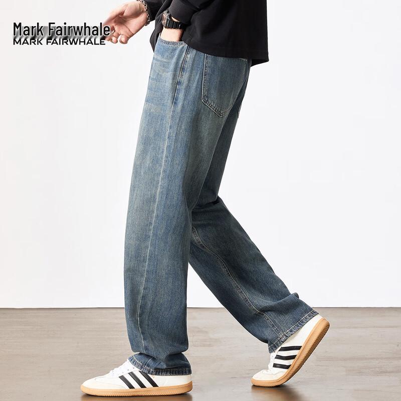 Mark Fairwhale Men's Premium Relaxed Fit Straight Leg Jeans