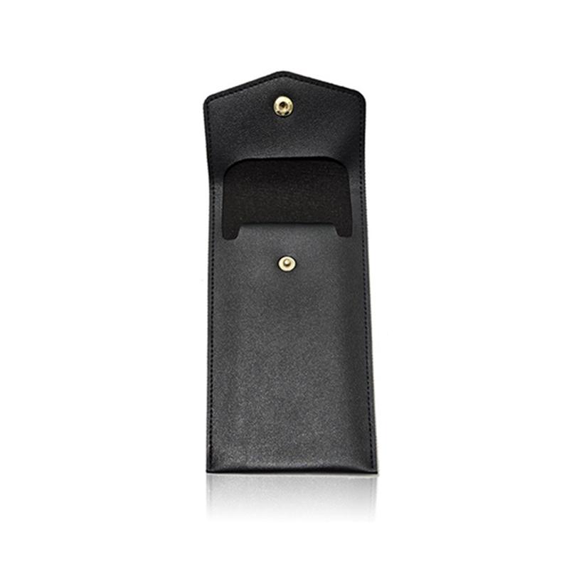 Pencilcase Faux Leather Large Capacity Multi-Slot Pouch - Pure Color Stationery Organizer / Pen Protective Case