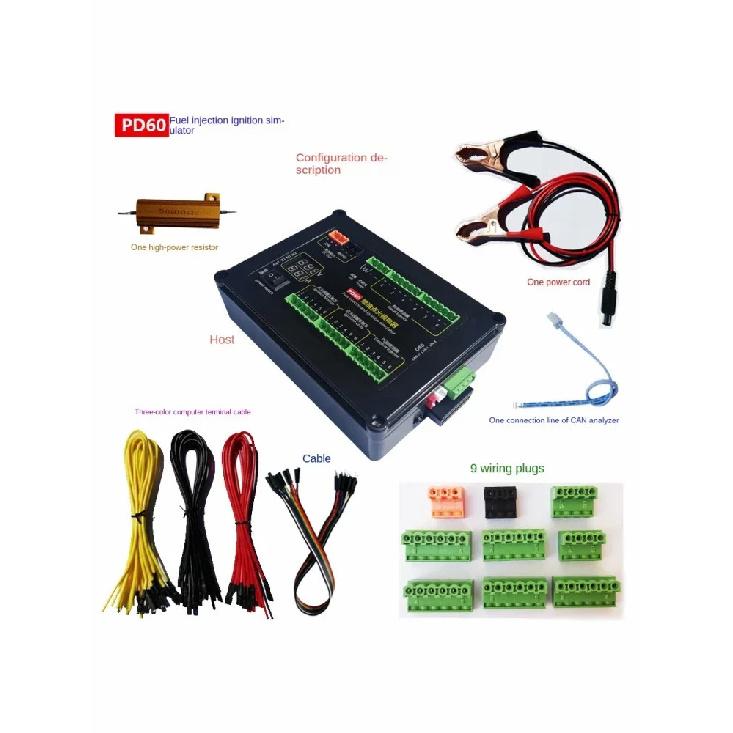 PD60 Auto Injector Fuel Injection Ignition Simulator Gasoline and Diesel Vehicle Car Computer Board ECU Maintenance Tester