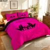 Jul C'Est Pas Des Lol Pattern Bedding Quilt Set Quilt Cover Pillowcase Home Birthday Gift(1 * duvet cover + 2 * pillowcase, without core)