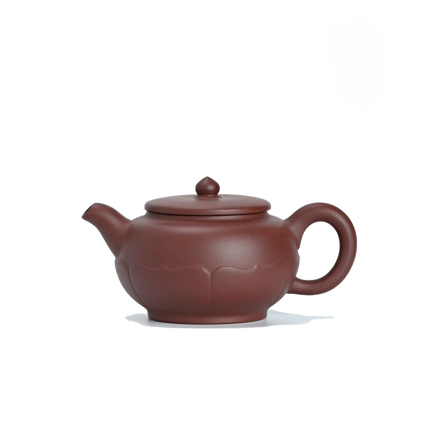 

250ml Ancient Yixing Purple Clay Teapots Handmade Lotus Pot Raw Ore Clear Water Mud Kettle With Filter Zisha Tea Set Cafes Gifts