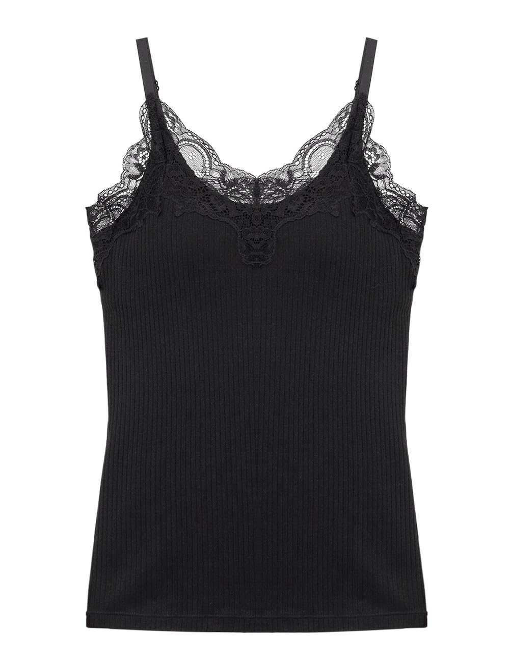 

Топ-бра Bramone с чашками, майка-ками, домашняя одежда 90383am AC70 черный [Два люка] без косточек чёрный