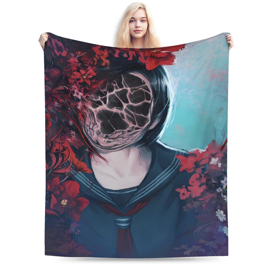 Silent Hill F deka Hororová hra Cestování Kancelář Flanelové povlečení Přehozy do obývacího pokoje Teplý měkký kvalitní přehoz Nápad na dárek