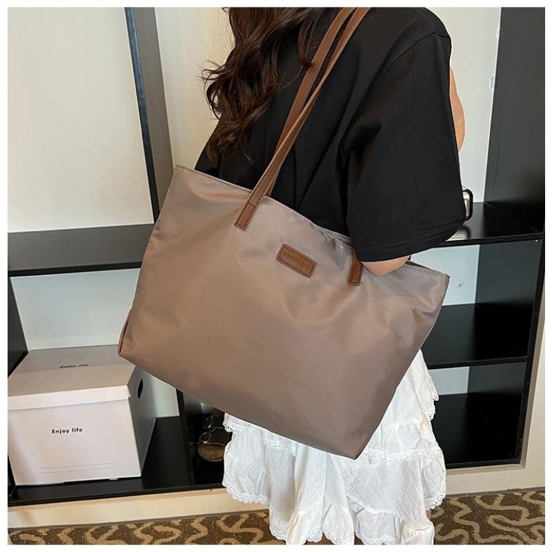 Korean Style Oxford Cloth Tote Bag Large Capacity Commuter Shoulder Handbag CLE