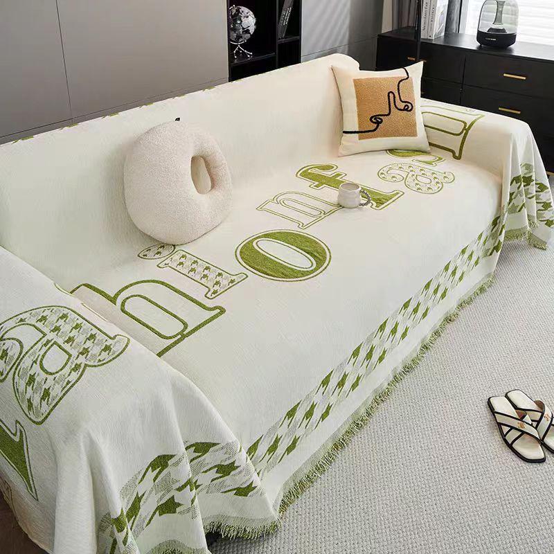 

Fresh Ins Style Chenille Sofa Cover Cloth Four Seasons Universal Anti-Scratching Non-Slip Sofa Cover Backrest Towel 180*130