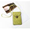 New Fashion Printed Niche Mobile Phone Bag Portable Retro Pattern Messenger Bag Korean Version Simple Metal Lock