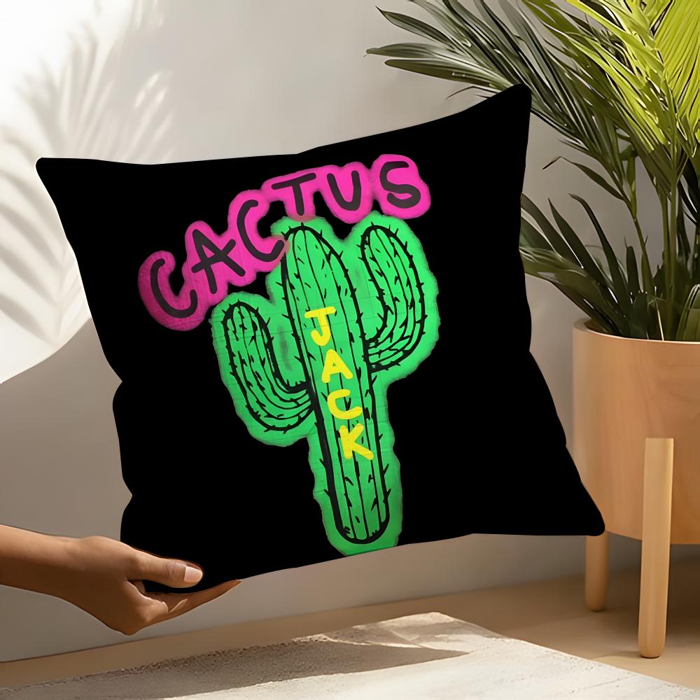 Legendary Rapper T-Travis Scott Pillow Case Linen Cushion Covers For Decorative Sofa Home Pillows Case Car Chair Pillows Cases