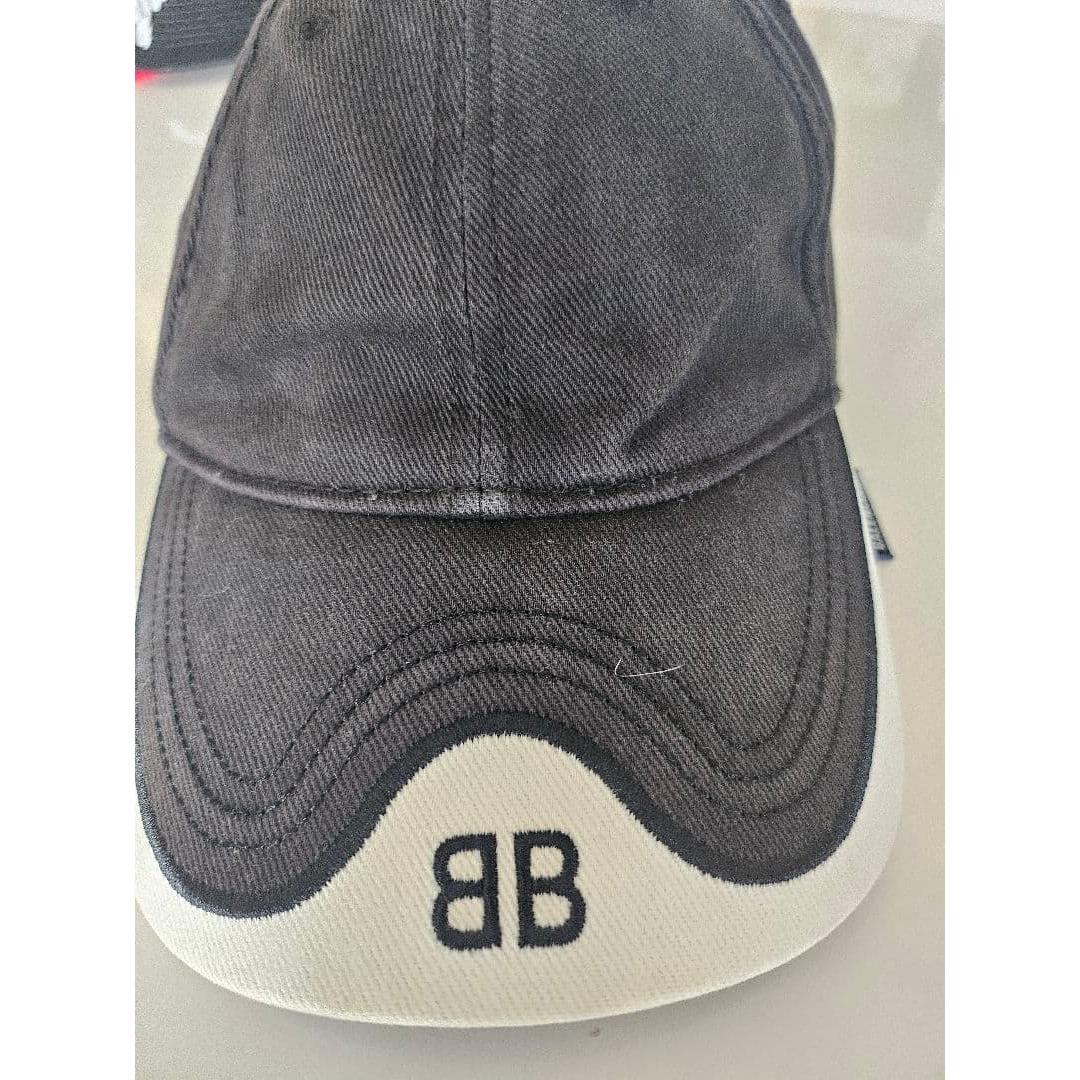Used BALENCIAGA BB Logo Baseball Cap Black