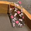 Leopard Love Heart Phone Case for Samsung Galaxy S24 Ultra S23 S22 Plus S20 FE A53 A32 A55 A54 A52 A35 A15 Clear Bumper Cover