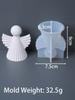 New 3D Simplicity Angel Silicone Candle Mold DIY Wing Stripe Angel Craft Gifts Making Soap Plaster Resin Casting Molds Home Deco