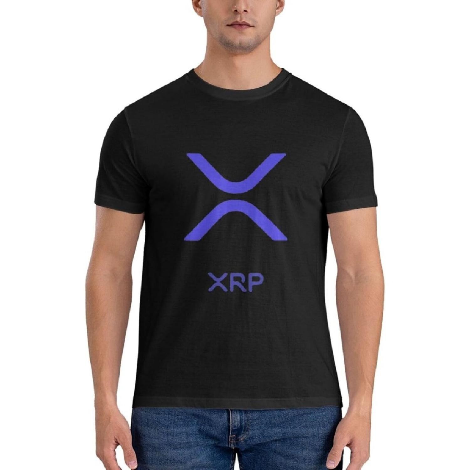 

K Xrp Ripple Men s Cotton Crewneck T-Shirts, Casual Shirts XXXXXL різнокольоровий